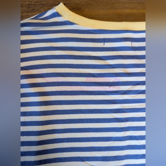 WE THE FREE Free People Classic Pullover Sweatshirt in Blue Combo Size XL - Picture 14 of 14